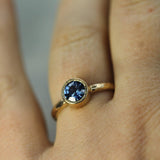 Aster Blue Sapphire Ring