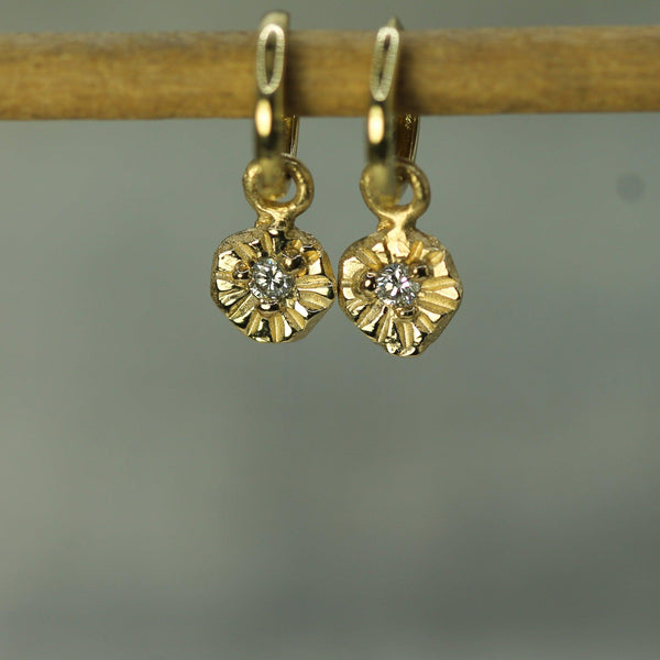 Lab-grown Diamond Little Sun Sleeper Charms