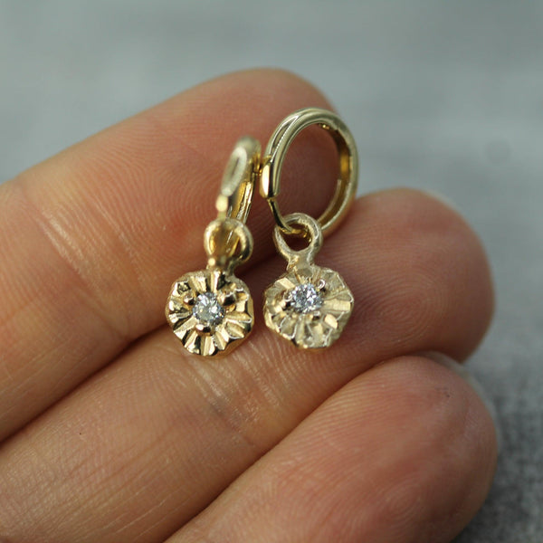 Lab-grown Diamond Little Sun Sleeper Charms