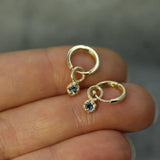 Mermaid Treasure Blue Sapphire Sleeper Charms