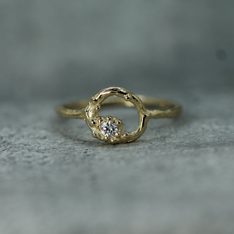 Ayla 10k yellow gold diamond ring 