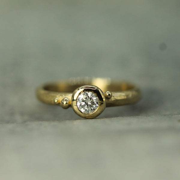 Coastal Droplet Lab-grown Diamond Ring