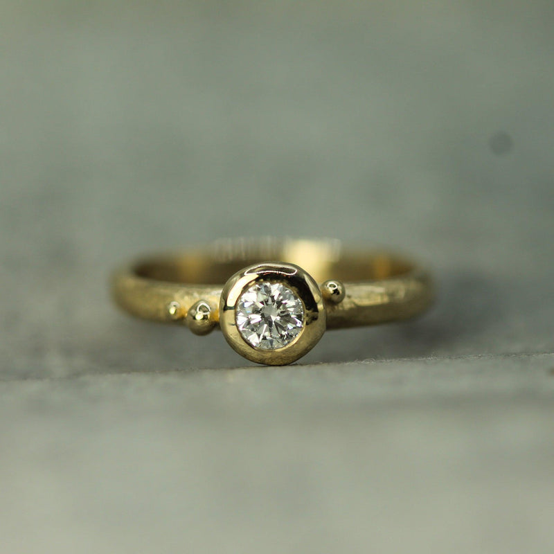 Coastal Droplet Lab-grown Diamond Ring
