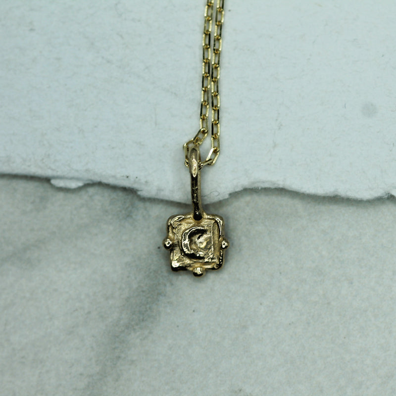 gold crescent moon pendant 