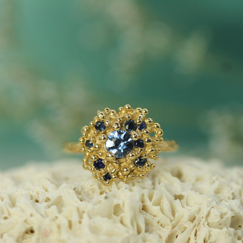 Ocean Night Blue Sapphire Ring