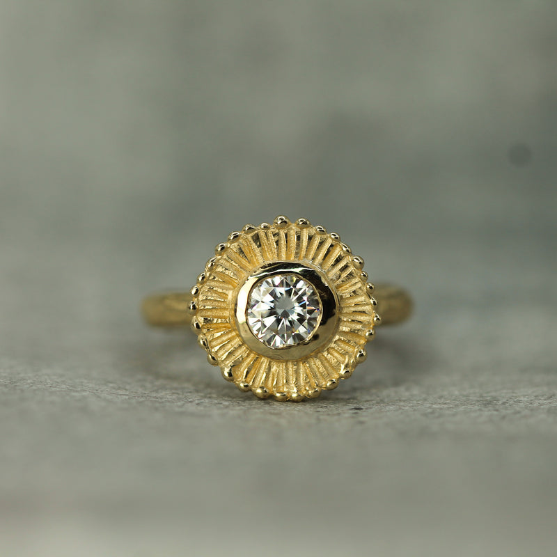 Summer Sun Moissanite Ring