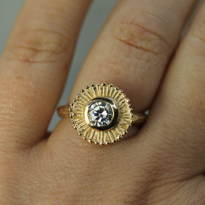 Summer Sun Moissanite Ring