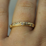 West Coast Rain Diamond Wedding Band