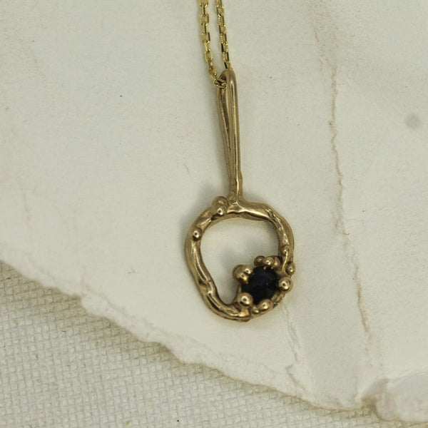 Sleeping Sapphire Pendant