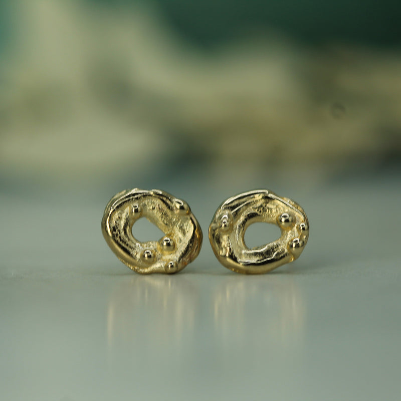 Moon Swirl Studs (9mm)