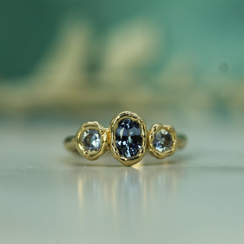 Ocean Trio Sapphire Ring