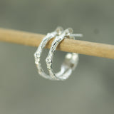 Wave Hoop Earrings