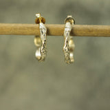 Wave Hoop Earrings