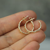 Wave Hoop Earrings