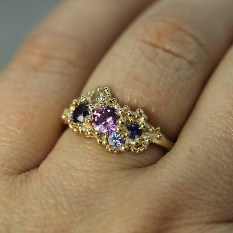 Shades of Purple Sapphire Ring