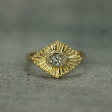 lab-grown diamond gold ring