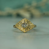 celestial 14k yellow gold ring 