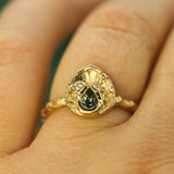 First Star Sapphire & Diamond Ring