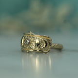 Moon Goddess Diamond Ring