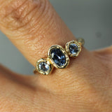 Ocean Trio Sapphire Ring