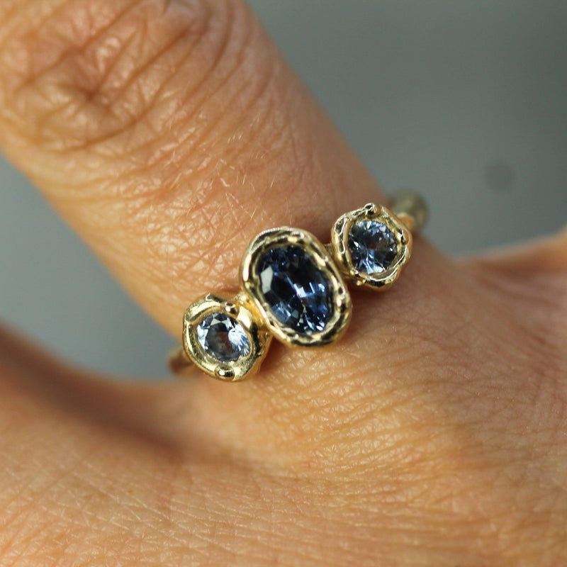 Ocean Trio Sapphire Ring