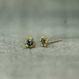 blue sapphire studs 