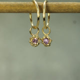 pink sapphire sleeper charms 