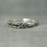 ancient wheat sterling silver ring 