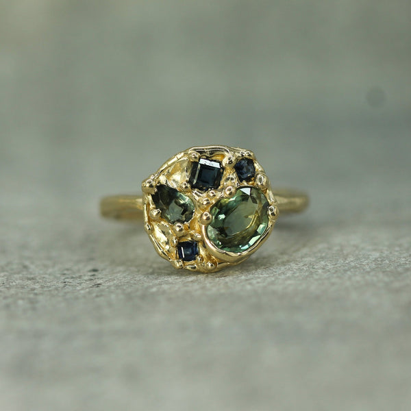 East Point Sapphire Ring in 14k Yellow Gold 