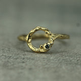 10k yellow gold blue sapphire ring 