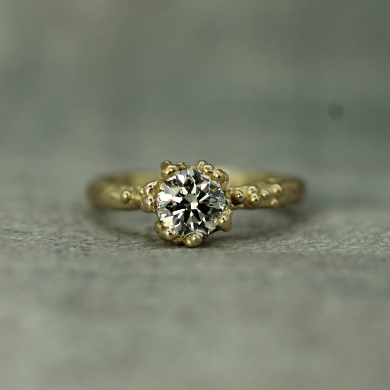 mermaid treasure lab-grown diamond engagement ring 