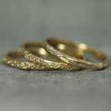 solid gold stacking rings 