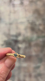 Tidal Pool Treasure Blue Sapphire Ring
