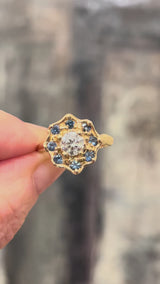 Diamond & Sapphire Ring