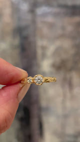 Swirling Tides Lab-grown Diamond Ring