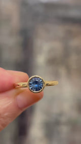 Aster Blue Sapphire Ring
