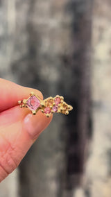 Shooting Star Sapphire Ring