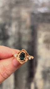 Arwyn Green Sapphire & Diamond Ring