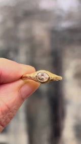 Champagne Signet Ring