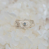 Moon Goddess Salt & Pepper Diamond Ring