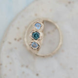 Ocean Trio Sapphire Ring