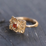 14k Yellow Gold & Orange Sapphire