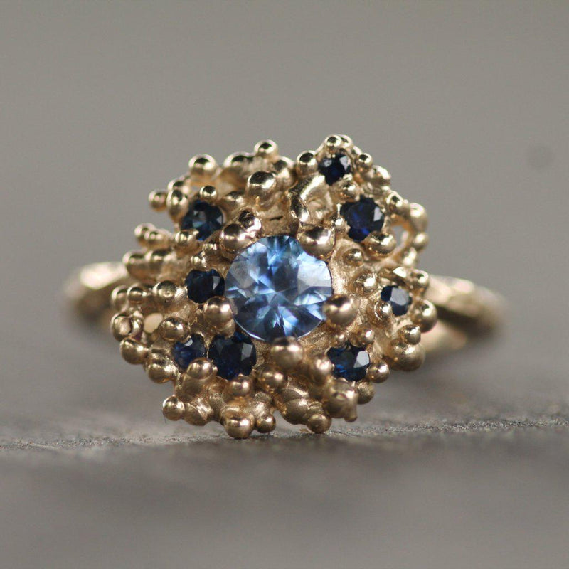 Ocean Night Blue Sapphire Ring