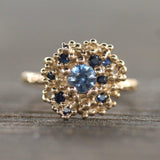 Ocean Night Blue Sapphire Ring
