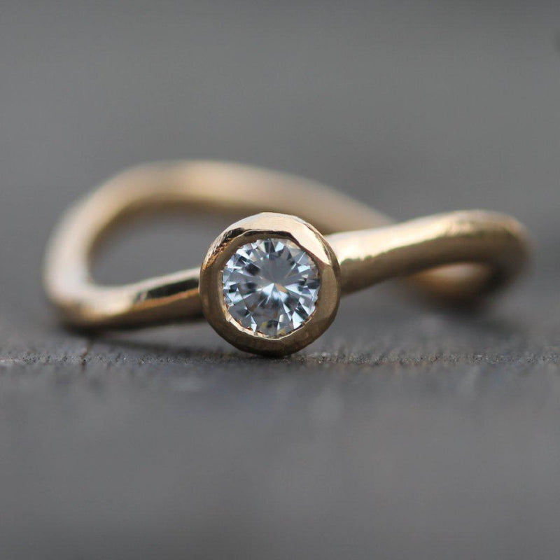 Warm Wave Engagement Ring