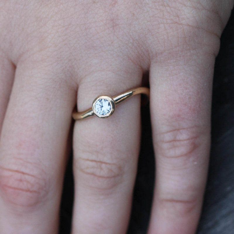 Warm Wave Engagement Ring