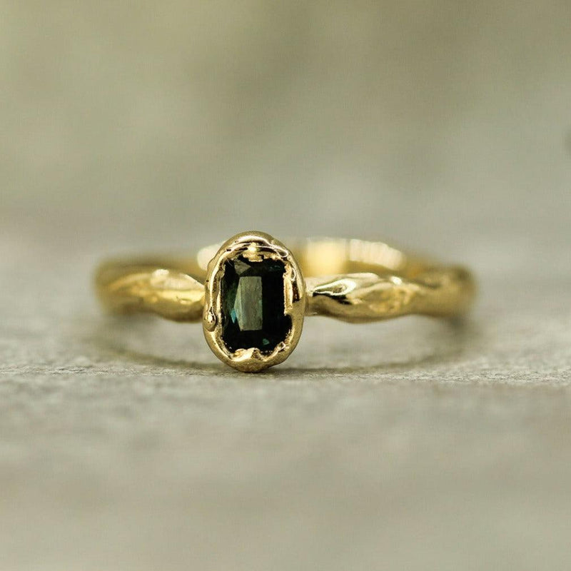 Midnight Waters Sapphire Ring