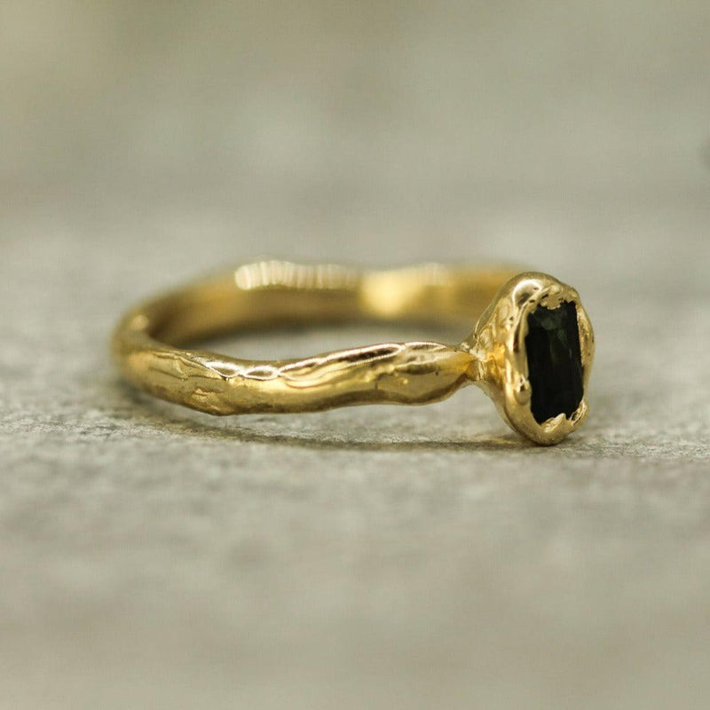 Midnight Waters Sapphire Ring