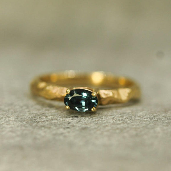 Chloe Ocean Blue Sapphire Ring