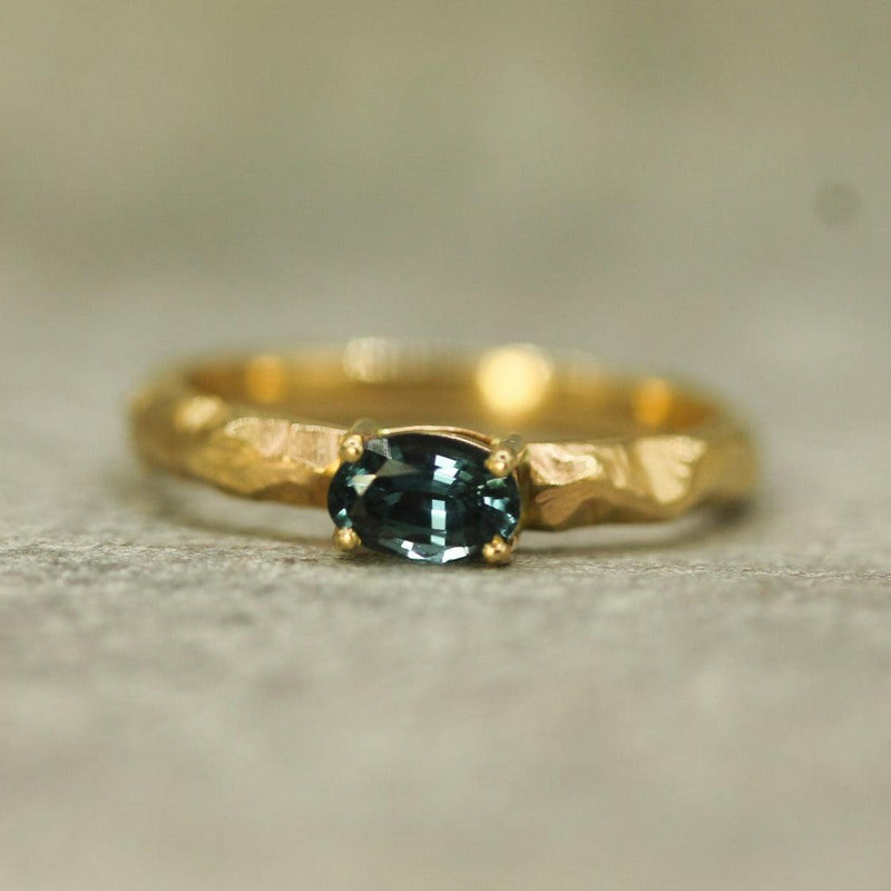 Chloe Ocean Blue Sapphire Ring